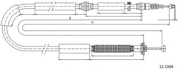 CABOR 12.1504 Cable, parking brake